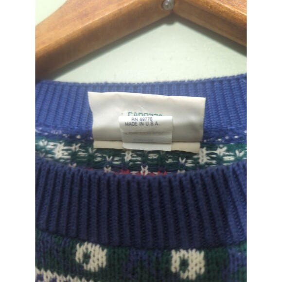 Northern Reflections Vintage Made In USA Sweater Cotton Large Oversized - Picture 2 of 6
